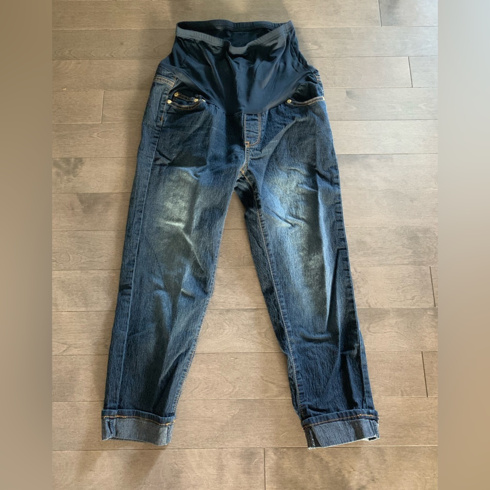 Oh! mamma Jean cropped maternity pants